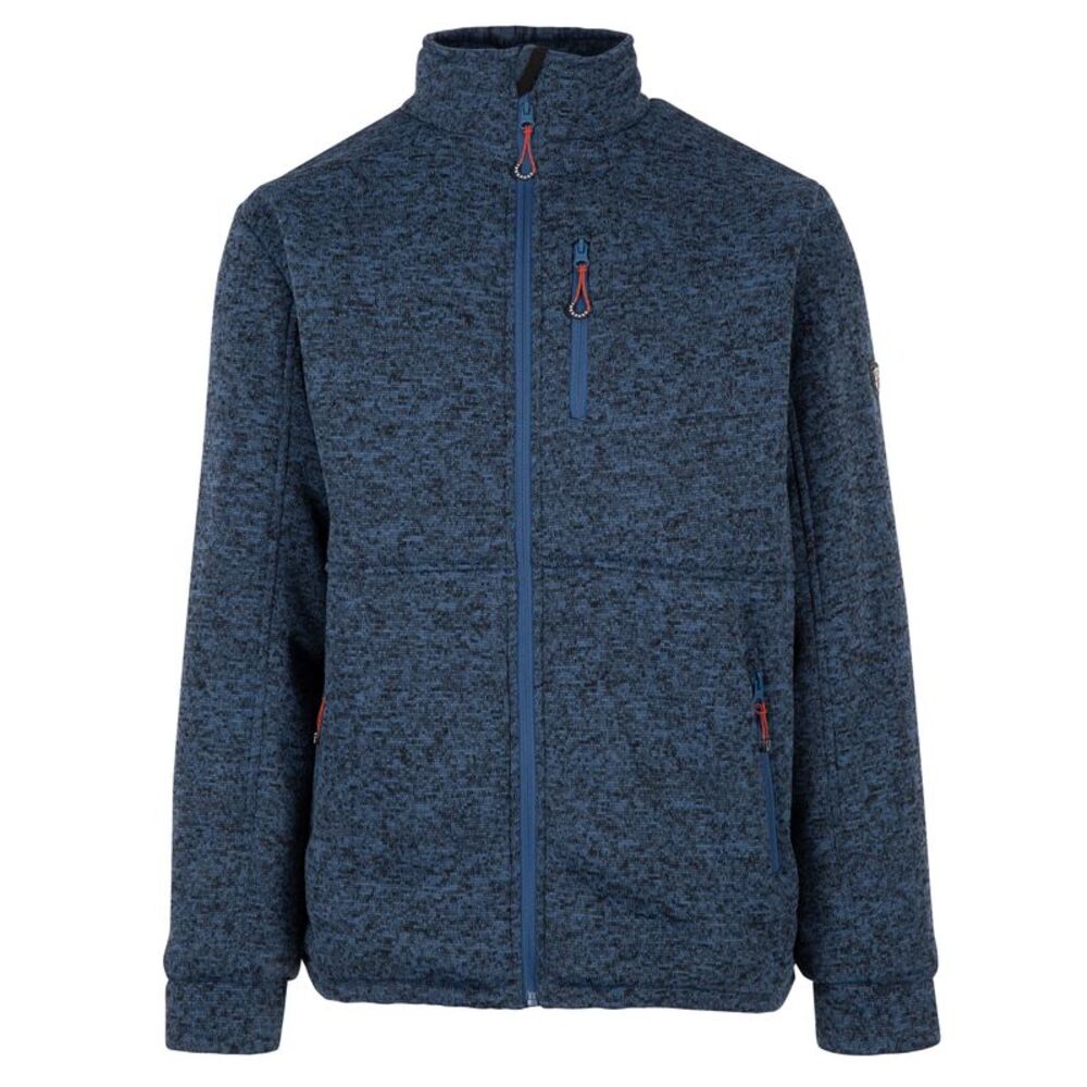 Trespass Mens Ampney Marl Fleece Jacket / Smokey Blue